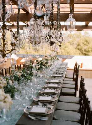 french chandelier wedding