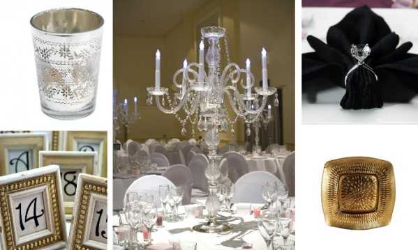 Here are some key pieces to help you create your Chateau chic wedding theme