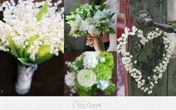 Single sprigs of lily of the valley make charming buttonholes 