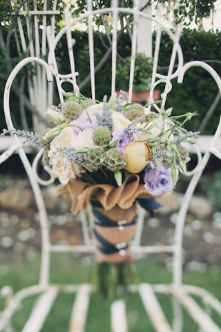 rustic french wedding bouquet