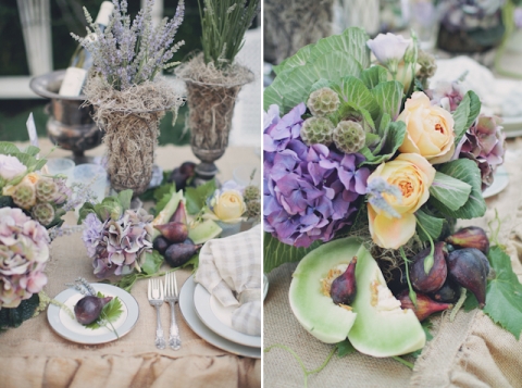 rustic french wedding table