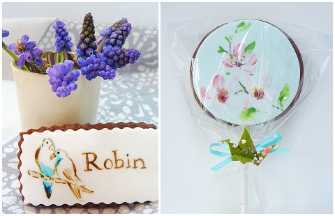 painted edible favours