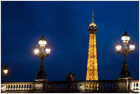 Nighttime Eiffel Tower Pictures on Honeymoon Photos Paris