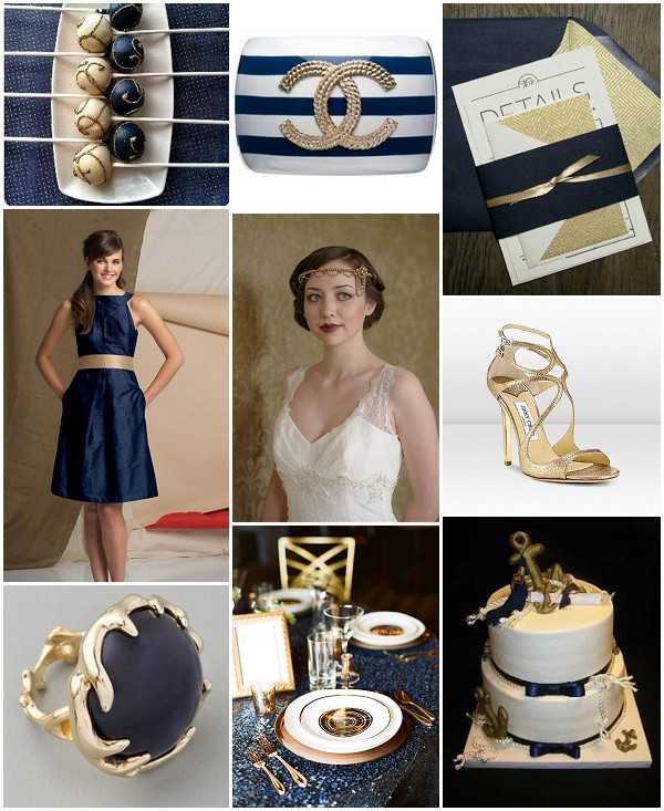 nautical themed wedding dress