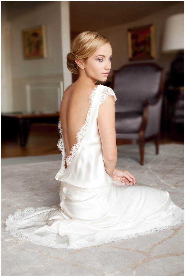 low back bridal gown