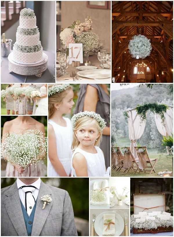 Wedding baby's breath flowers