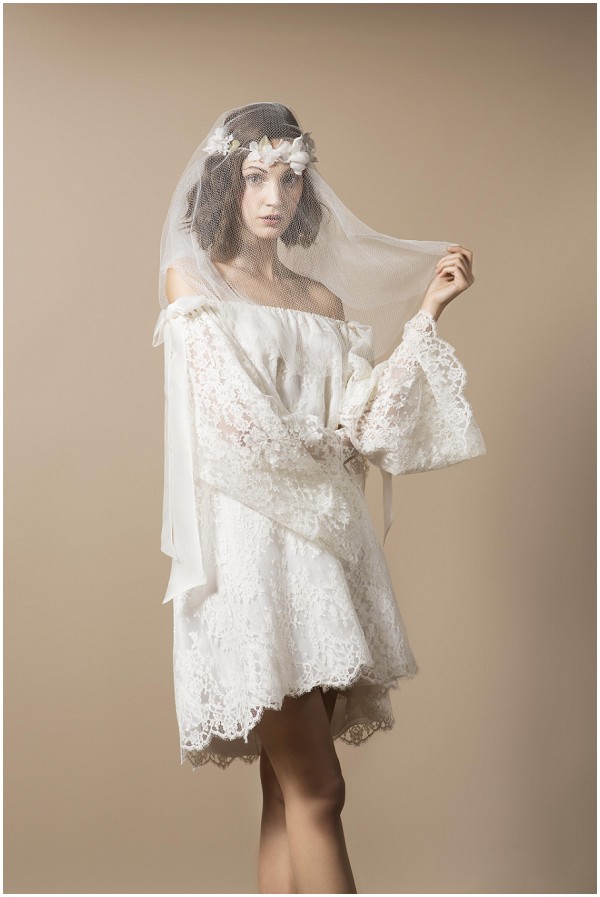 Delphine Manivet short boho wedding dress
