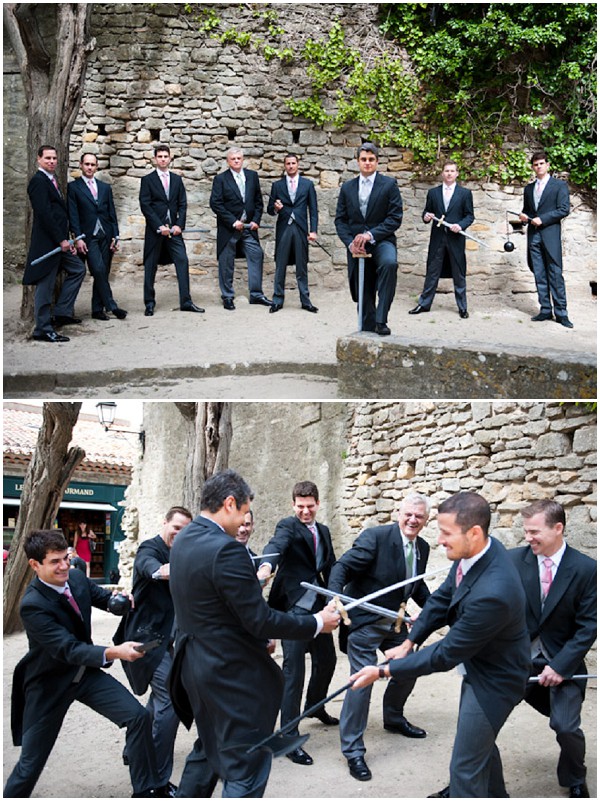 groomsmen dueling
