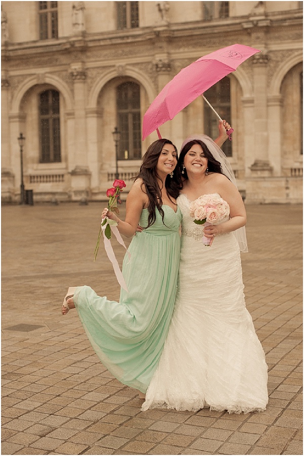 rainy wedding Paris 