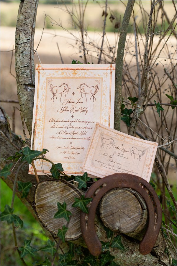 rustic wedding stationery