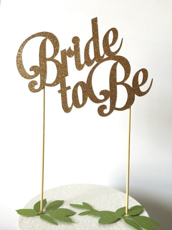 bride to be cake topper