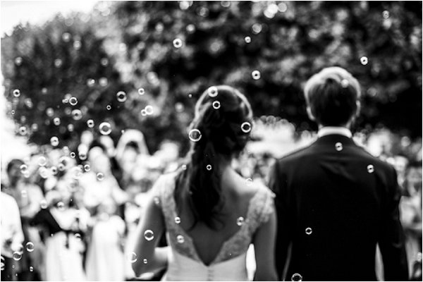 bubbles at wedding