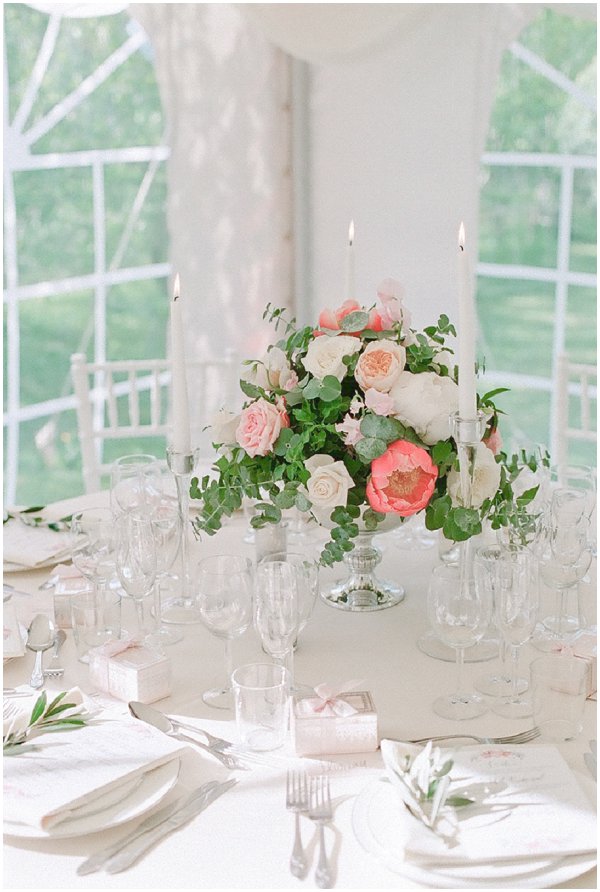 pastel wedding table decorations