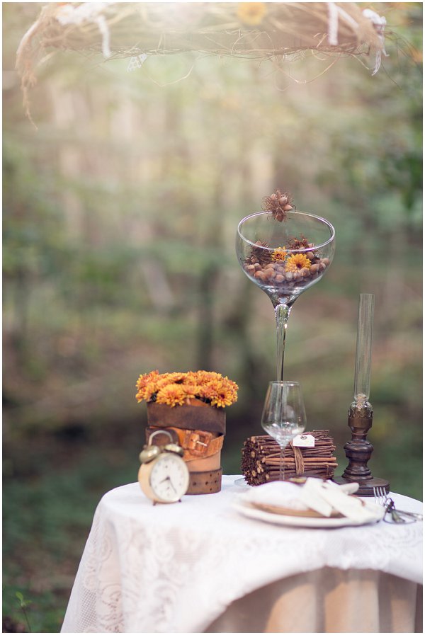 autumn wedding table decorations