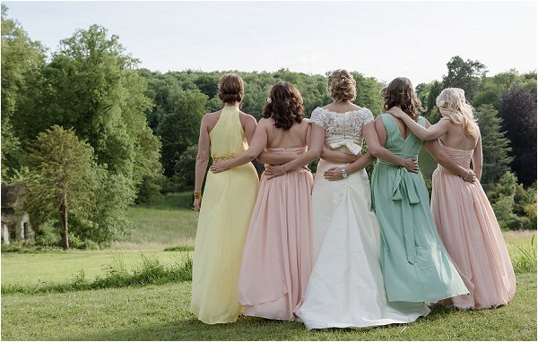 mixed pastel bridesmaid dresses