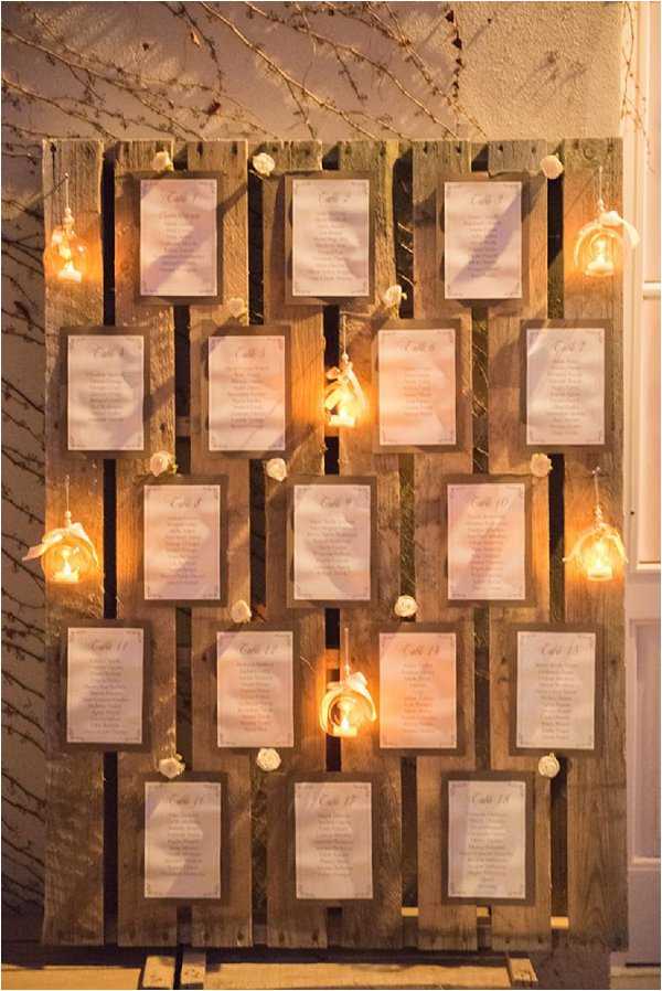 Winter Wedding Seating Chart