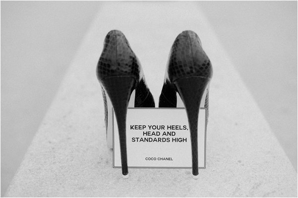 Keep your heels, head and standards high