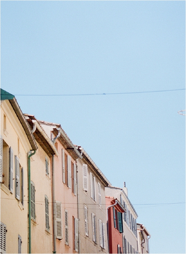 pastel buildings in St Tropez