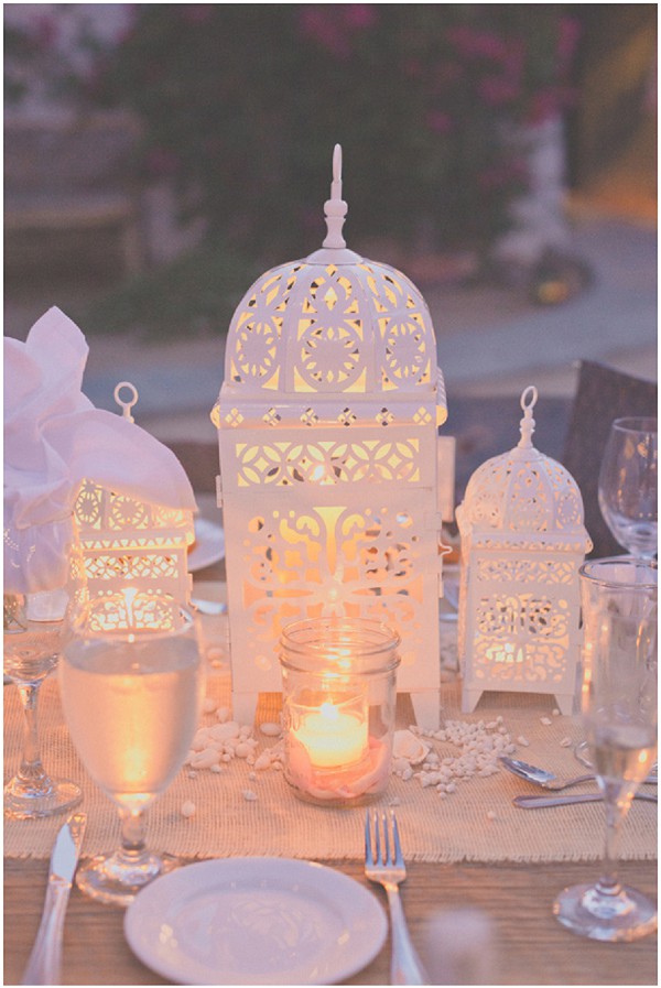 luxury wedding table lanterns