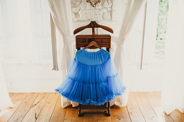Cobalt blue petticoat
