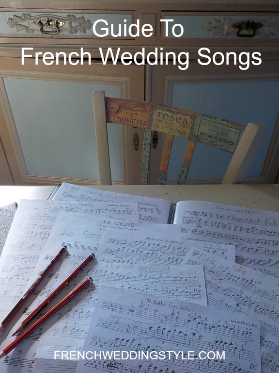 Guide French Songs for weddings