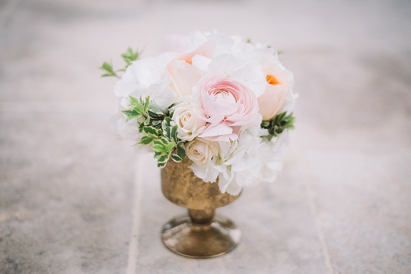 Pretty pastel wedding flowers