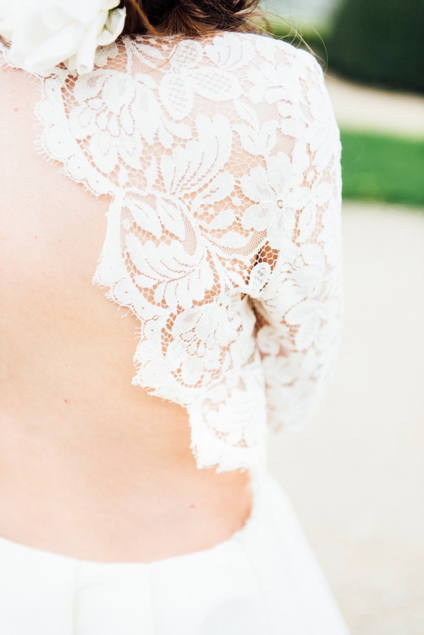 Lace wedding details