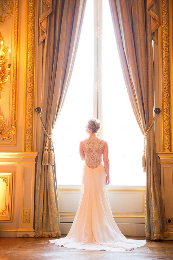Elegant Bridal Portrait Paris