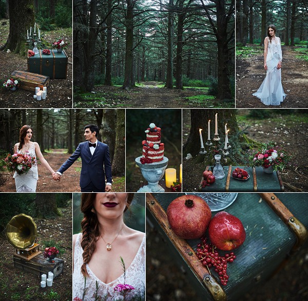 Red Velvet Enchanted Forest Styled Shoot Snapshot