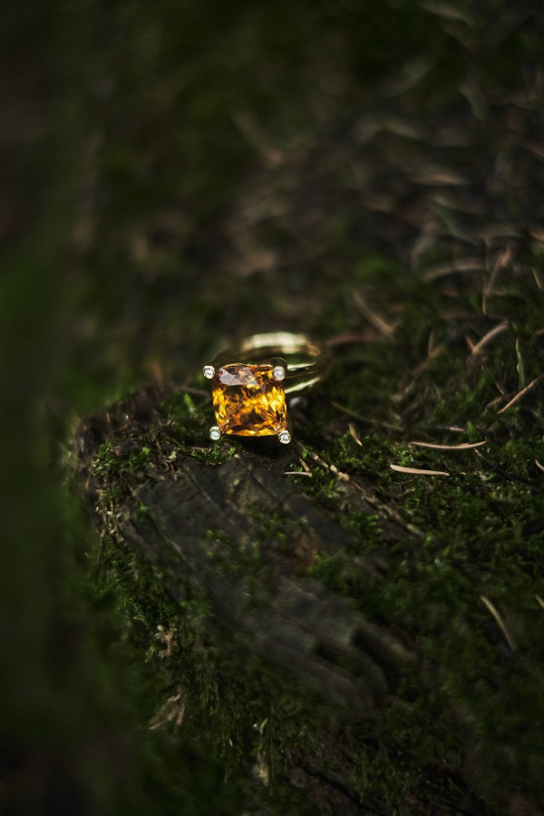 amber wedding ring