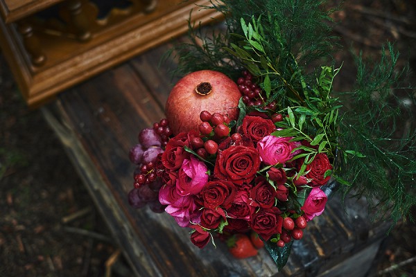 fruit and flowers wedding details