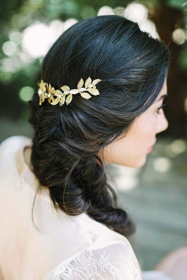 pretty wedding hair idea