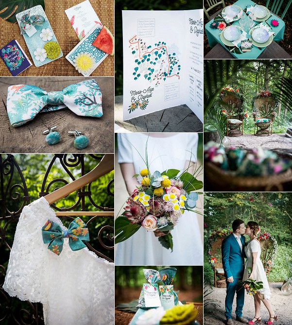 A Tropical Jungle Inspired Wedding Styled Shoot Snapshot