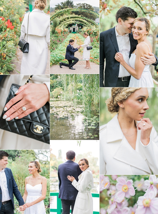 Surprise Engagement at Monet’s Garden, Giverny Snapshot