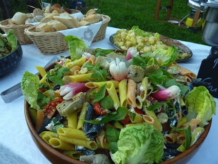 pasta salad Chamonix wedding