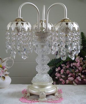 pearl table chandelier