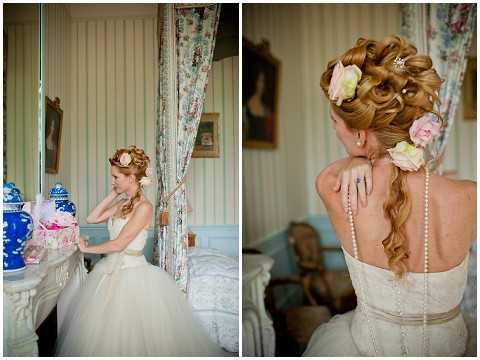 bridal hair curls