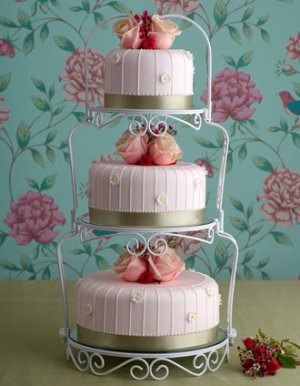 maisie fantaisie shabby chic 3 seperate tier wedding cake