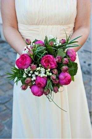 pink wedding flowers