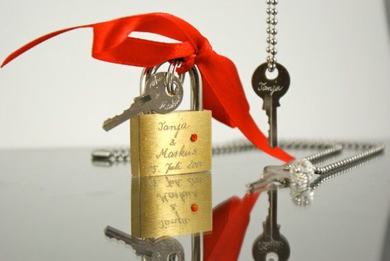 engraved love pad lock