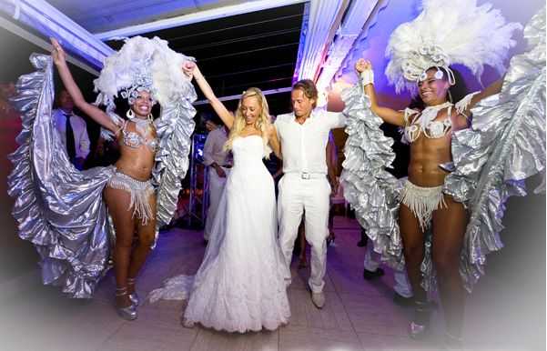 carnival wedding - real life wedding Cannes