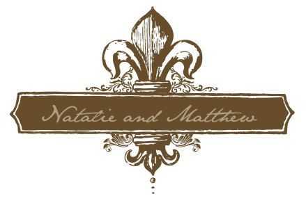 fleur de lis wedding logo