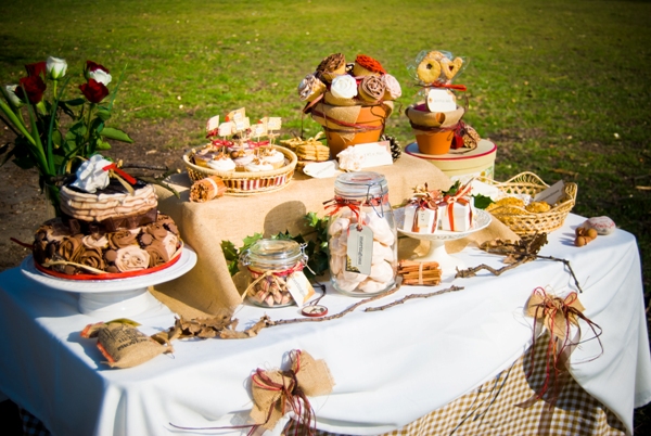 french country dessert table