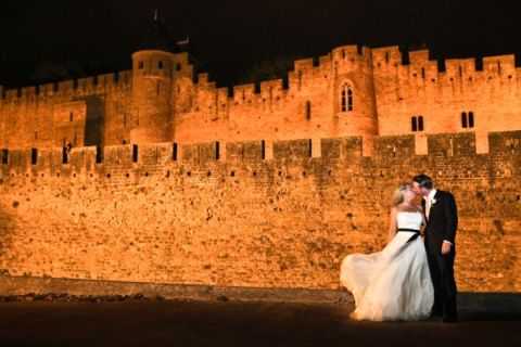 real life wedding Carcassonne Citadel 