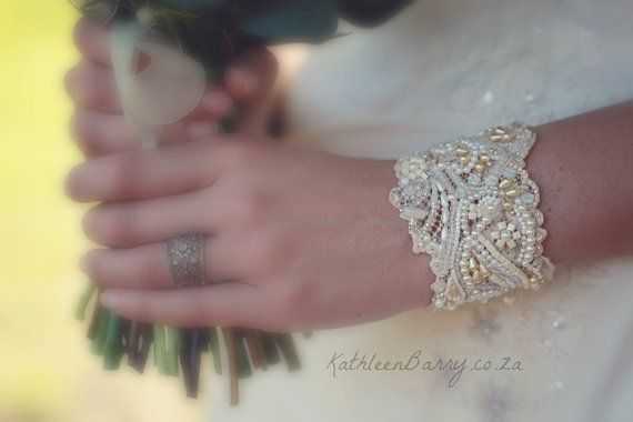 lace bridal cuff