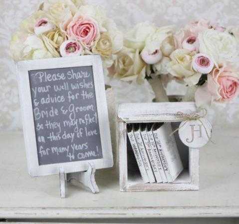 shabby chic guest book alternative