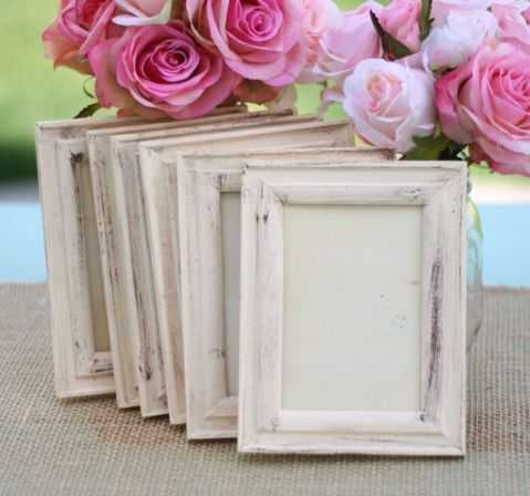 shabby chic wedding frames