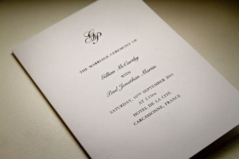 wedding invite france