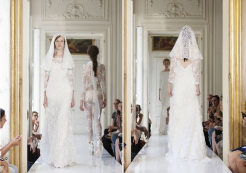 french lace wedding dress