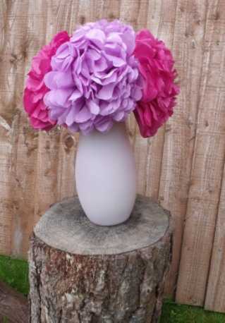 shabby chic paper wedding flowers